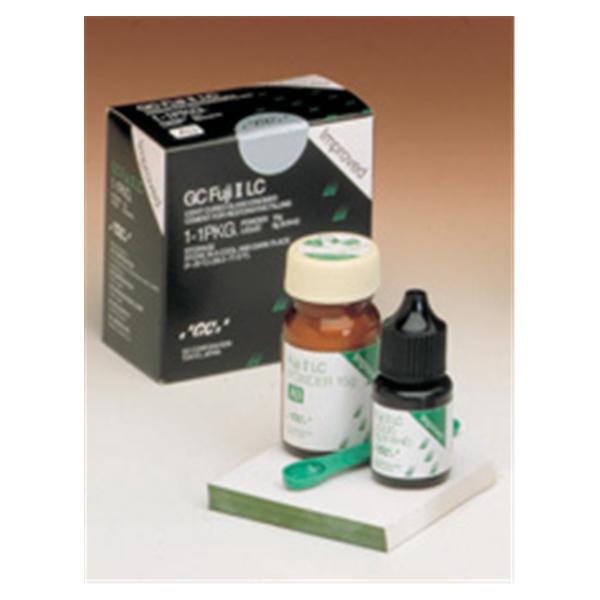 GC 000186 Fuji II LC Light Cured Glass Ionomer Restorative Improved 1:1 Kit A3 GC 000186 Fuji II LC Light Cured Glass Ionomer Restorative Improved 1:1 Kit A3